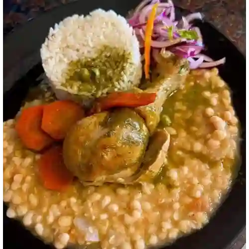 Menú Seco de Pollo con Porotos
