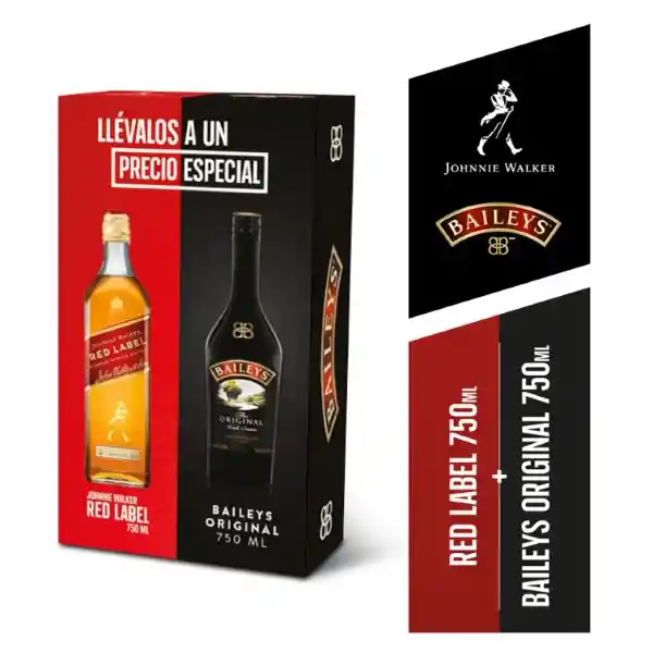 Johnnie Walker Pack Whisky Red + Baileys Original