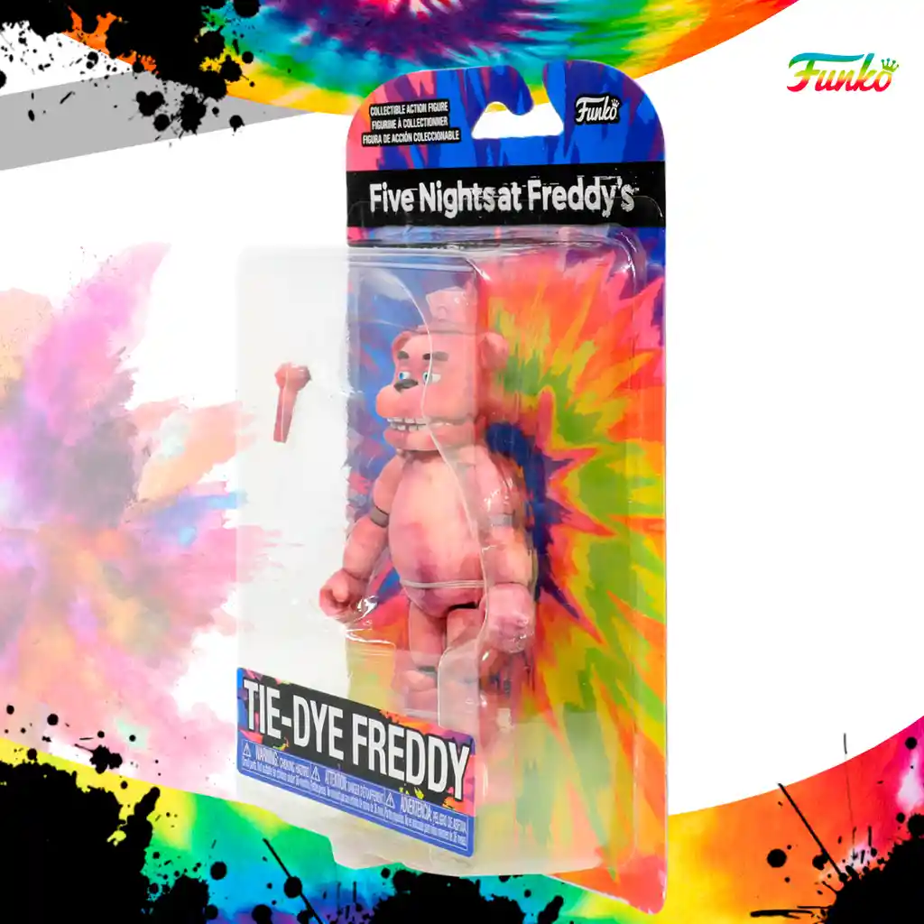 Five Night Figura Colecionable at Freddys Tie Dye Freddy Funko