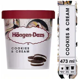 Haagen-Dazs Helado Sabor a Cookies & Cream