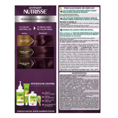 Nutrisse Colorissimos Tinte en Crema Tono 416 Lavanda Intensa