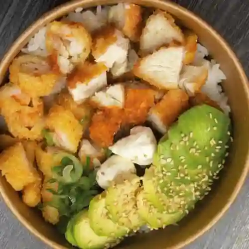 Gohan Pollo y Camarón Apanado