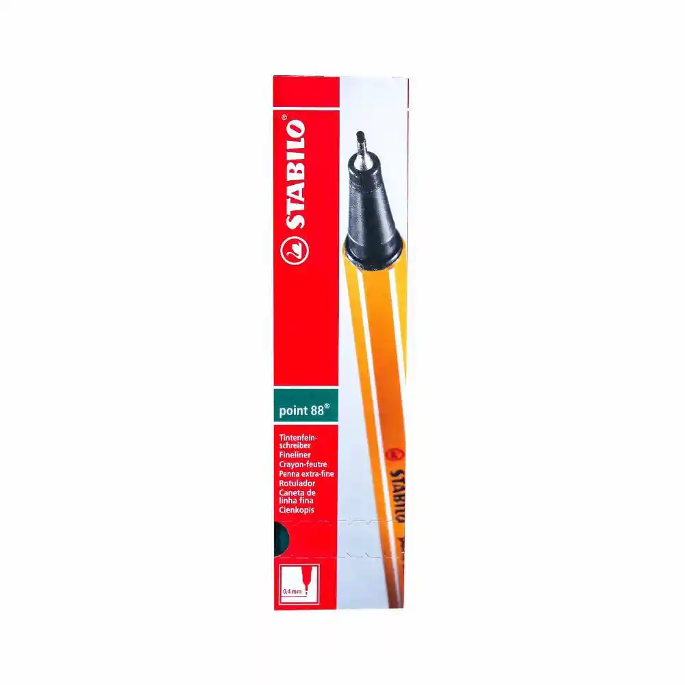 Stabilo Rotulador Fineliner Point 88 Verde Oscuro