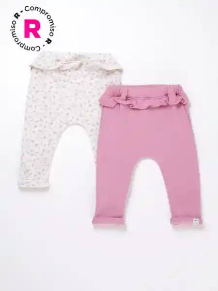 Baby Harvest Pack Pantalón de Buzo Girl es Sepia 3-6 V26