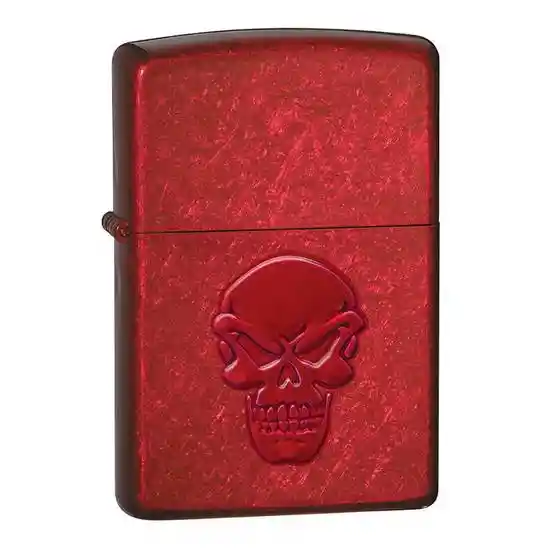 Zippo Encendedor Lighter Red Doom Rojo Calavera