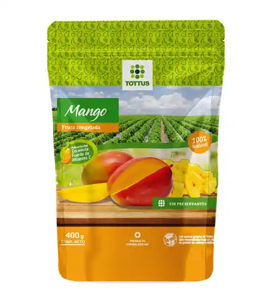 Fruta Congelada de Mango Tottus 