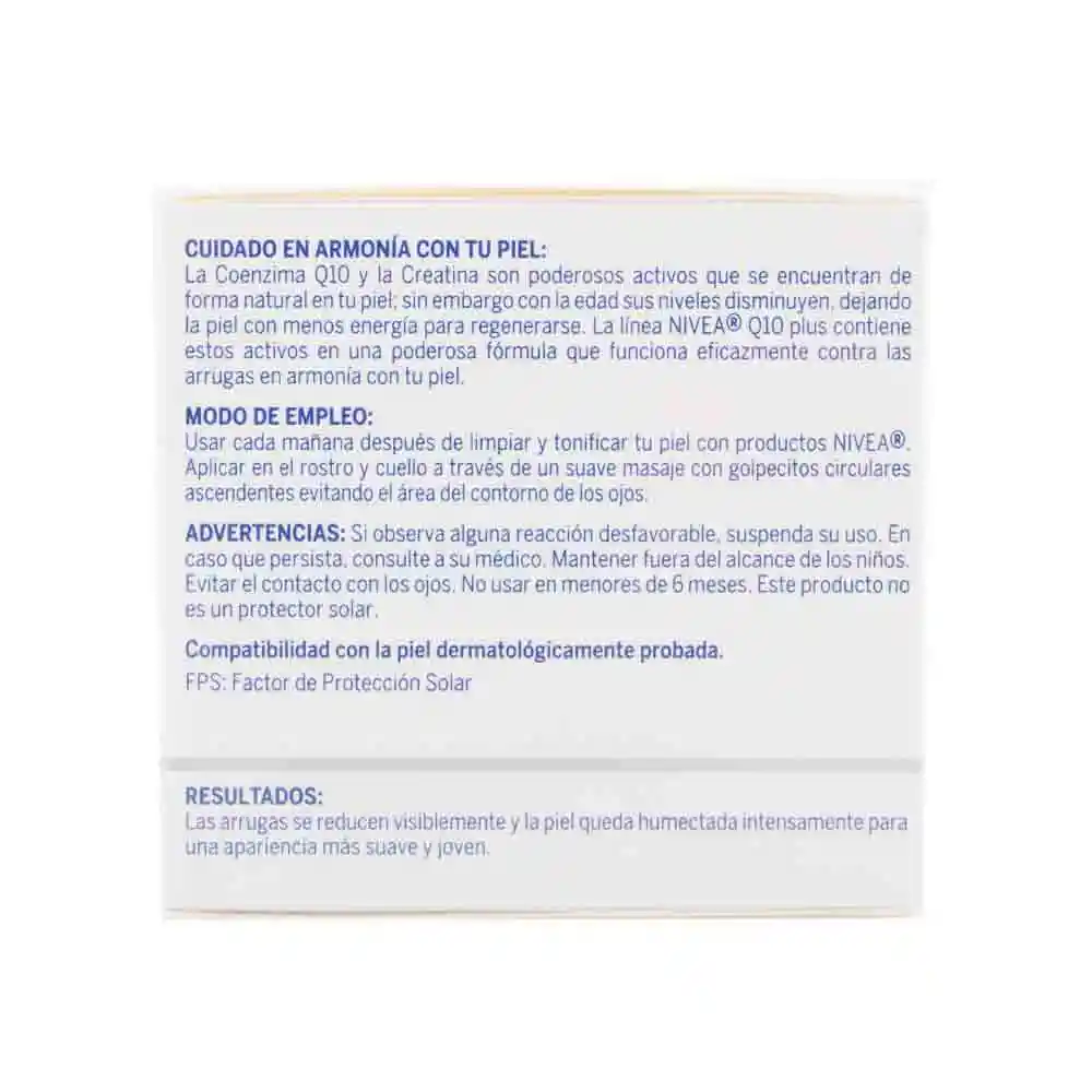 Nivea Crema Facial Día FPS 20 Q10 Anti-Arrugas