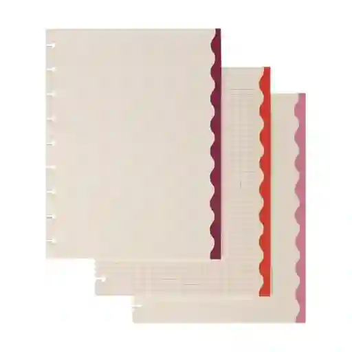 Hoja de Repuesto A5 Cuaderno Con Discos Surtidos Casaideas