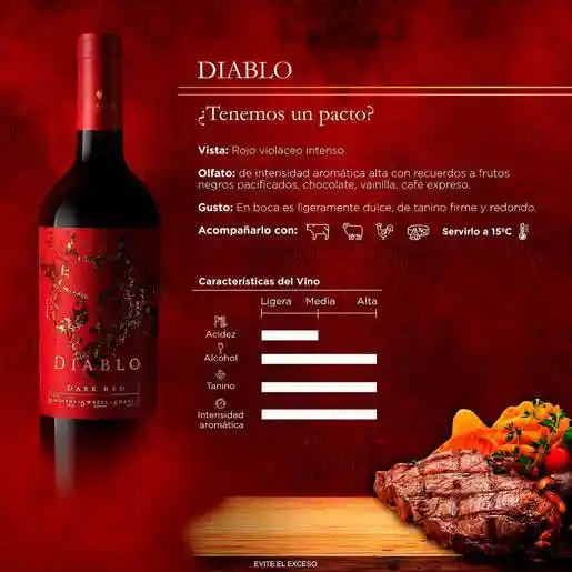 Casillero Del Diablo Vino Tinto Dark Red Blend