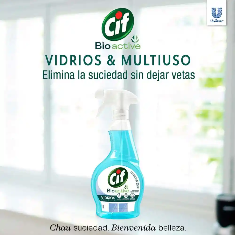 Cif Limpia Vidrios y Multiuso Bio Active