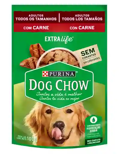 Dog Chow Alimento Húmedo Para Perro Adulto Sabor a Carne