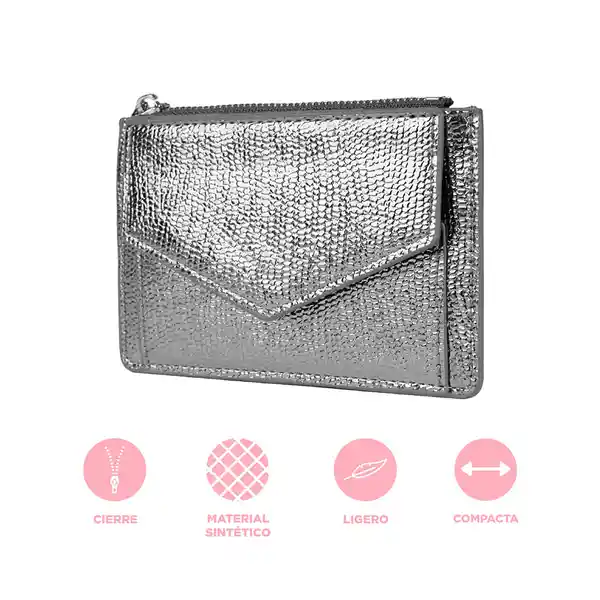 Monedero Negro Brillante Miniso