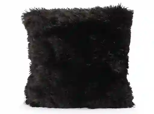 Cojin Peludo Classic Negro Ripley Home