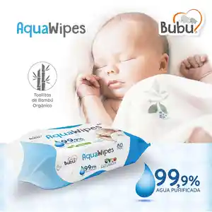 Bubu Toalla Húmedas 99.9% de Agua Aqua Wipes