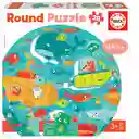 Puzzle Redondo Infantil Bajo el Mar