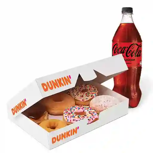 Donuts x6 + bebida 1,5 litros