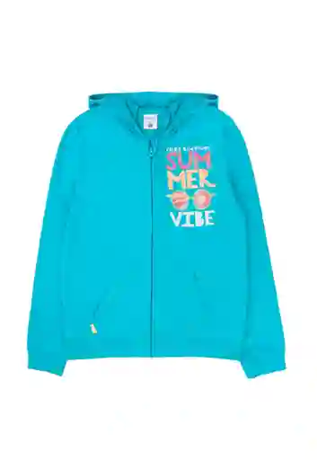 Polerón Junior Day to Day Niña Turquesa 10 774