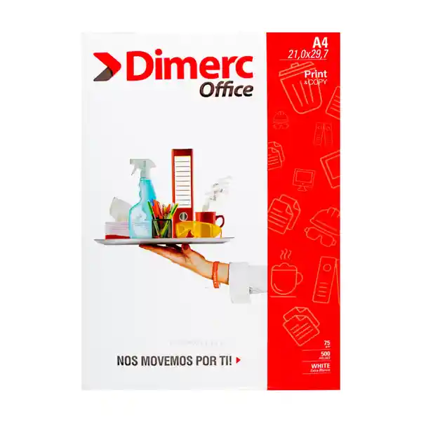 Dimerc Papel Fotocopia A4 Office (401392)