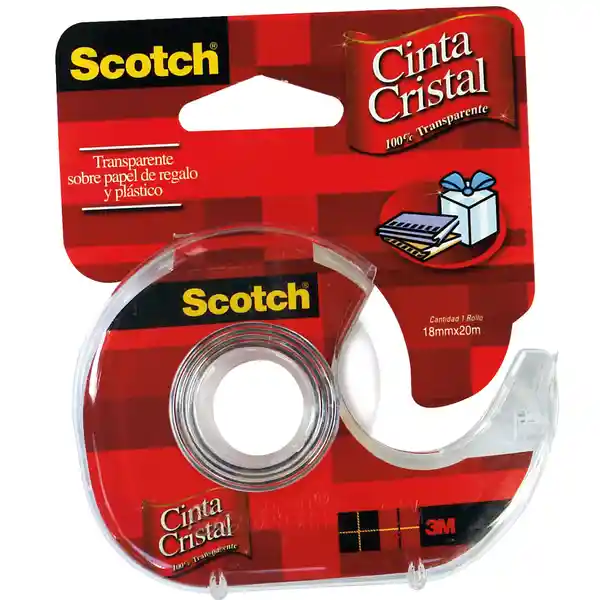 Scotch Cinta Cristal Transparente