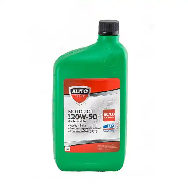 Auto Drive Aceite Mineral Gasolina y Diésel 0W-50 Cj 6B1/4Gl