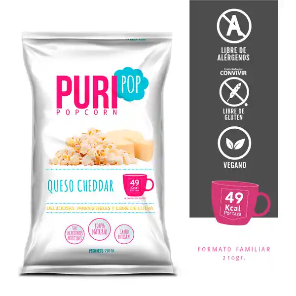 Pop Snack Popcorn Queso Vegano