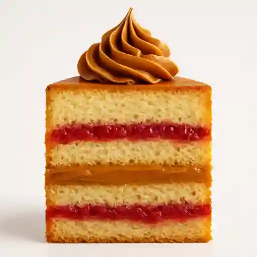 Bizcocho de Manjar y Frambuesa