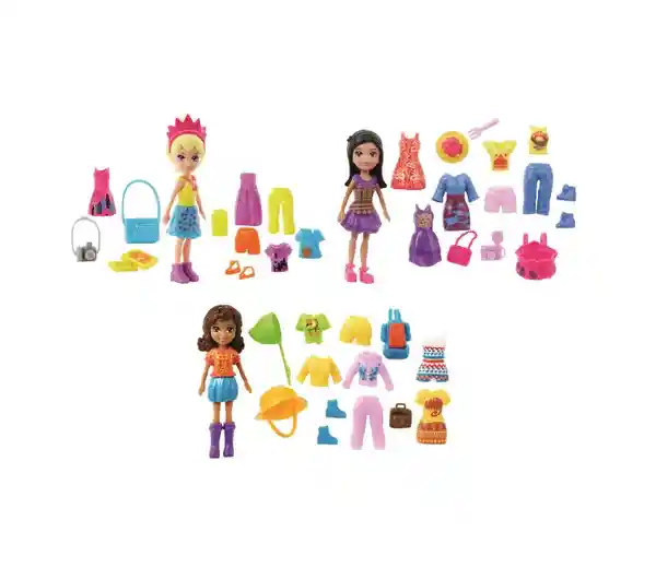 Polly Pocket Juguete Travel Fashion Back