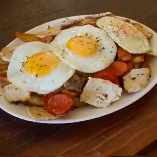 Chorrillana grande de pollo