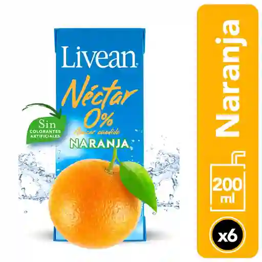 Livean Néctar de Naranja sin Azúcar