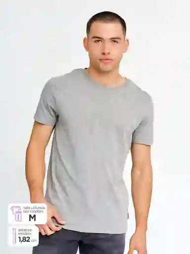 Robert Lewis Polera Manga Corta Peter Gris M SS25