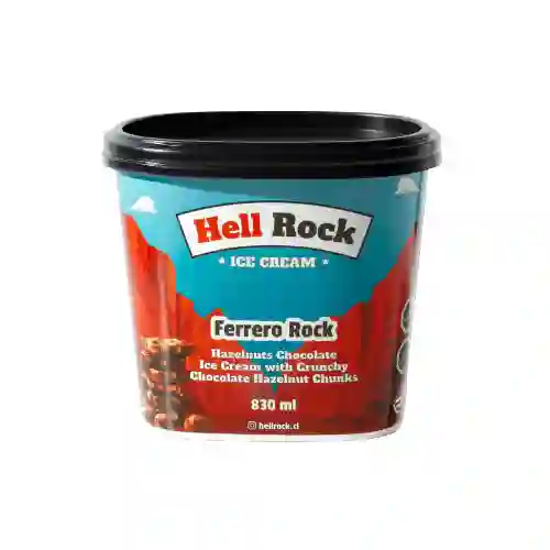 Hell Rock Helado de Chocolate Avellana Con Trozos Crujientes