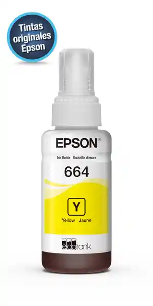 Epson Tinta Botella Amarillo T664420 Serie L