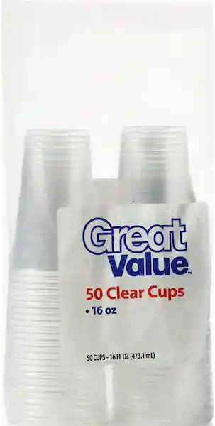 Great Value Vaso Transparente 473 mL