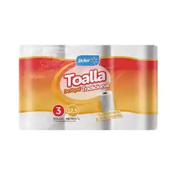 Toalla de Papel Clásica 3 x 12 Metros Líder