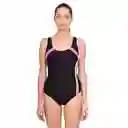 Traje de Baño Deportivo Rebajado Escote Fucsia Talla XL Samia