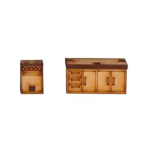 Maqueta Set Mueble Cocina