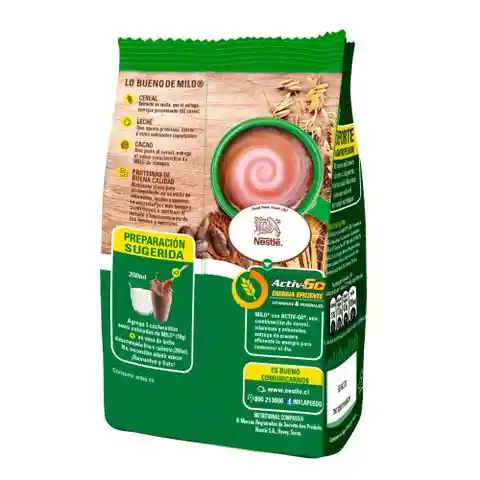 Milo Saborizante Para Leche Proteun Up Activ Go