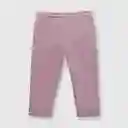 Pantalón de Bebé Niña de Buzo Estampado Morado Talla 36M Colloky