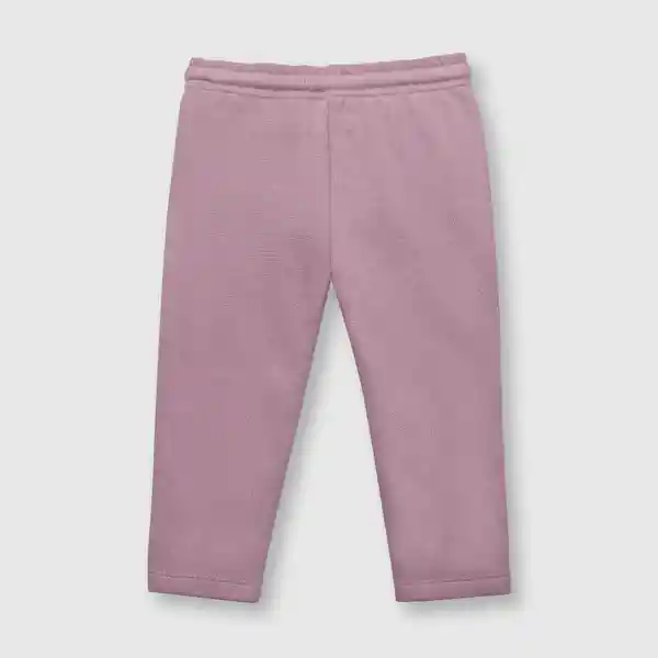 Pantalón de Bebé Niña de Buzo Estampado Morado Talla 36M Colloky