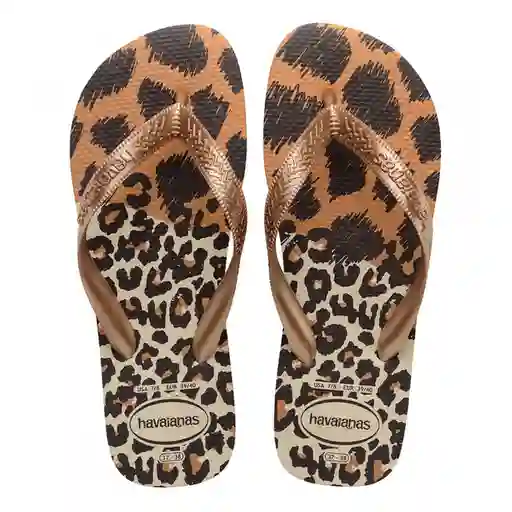 Havaianas Top Animals Beige Palha Rose 37-38