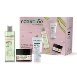 Naturaloe Set Crema Hidratante Día Gel Para Piel + Agua Micelar