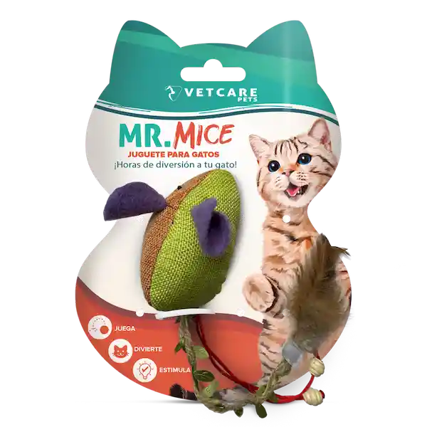 Vetcare Juguete Para Gato Ratón mr Mice