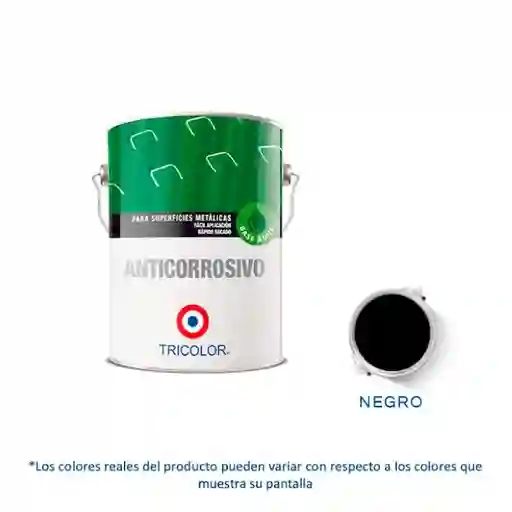 Tricolor Anticorrosivo Base Agua Negro 3.78 L