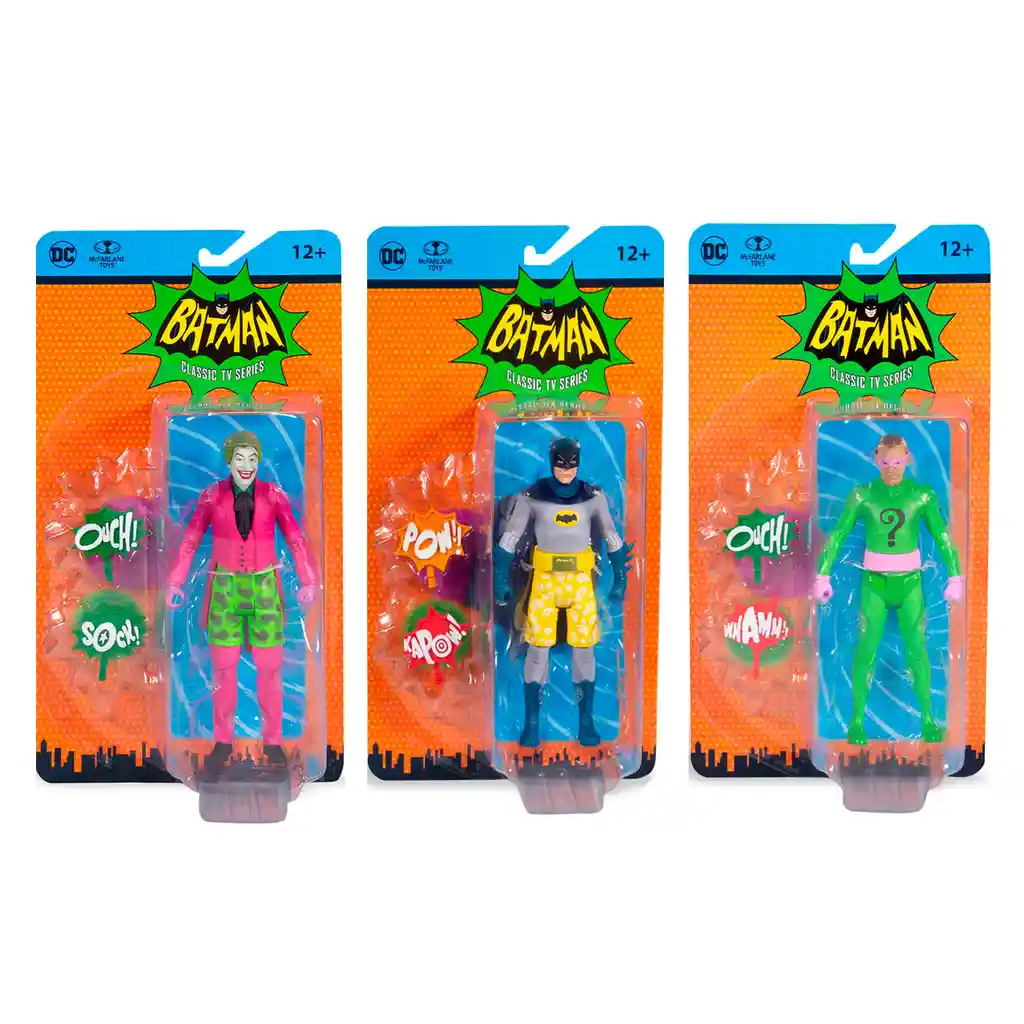 Dc Figura de Acción Mcfarlane Retro Batman 66