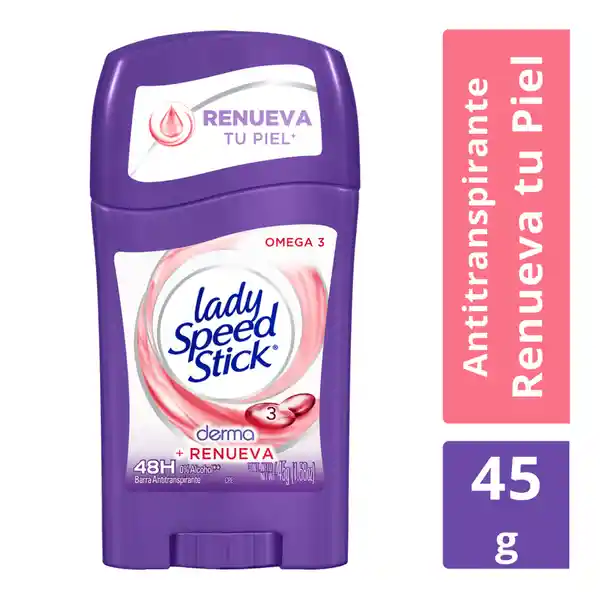 Desodorante en Barra Lady Speed Stick Derma Renueva 45 g