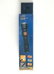 Linterna Led Usb Con Zoom Recargable Cod 119437