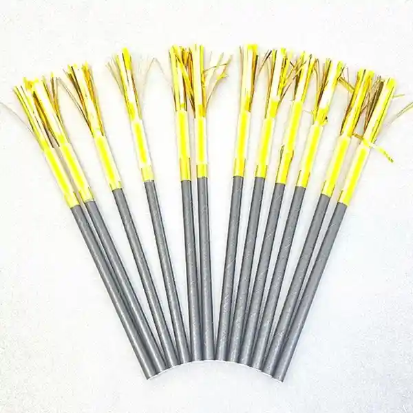 Bombilla Metalizadas Flecos