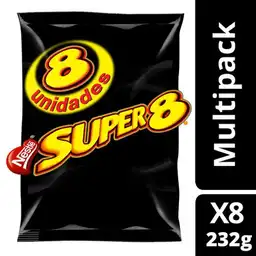 Super 8 Oblea Bañada con Cobertura Sabor a Chocolate