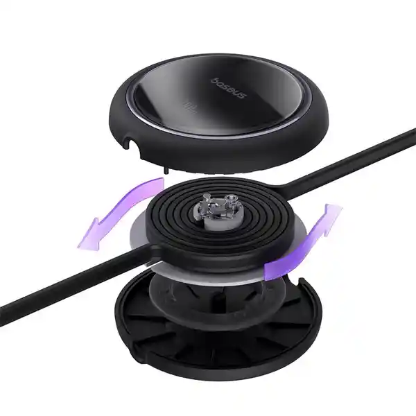 Baseus Cable Carga Rápida Mini Tipo C a Tipo C 100W Negro de 1 m