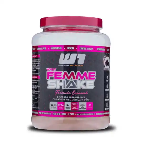 W1 Proteína Para Mujer Whey Femme Shake Frutos Del Bosque